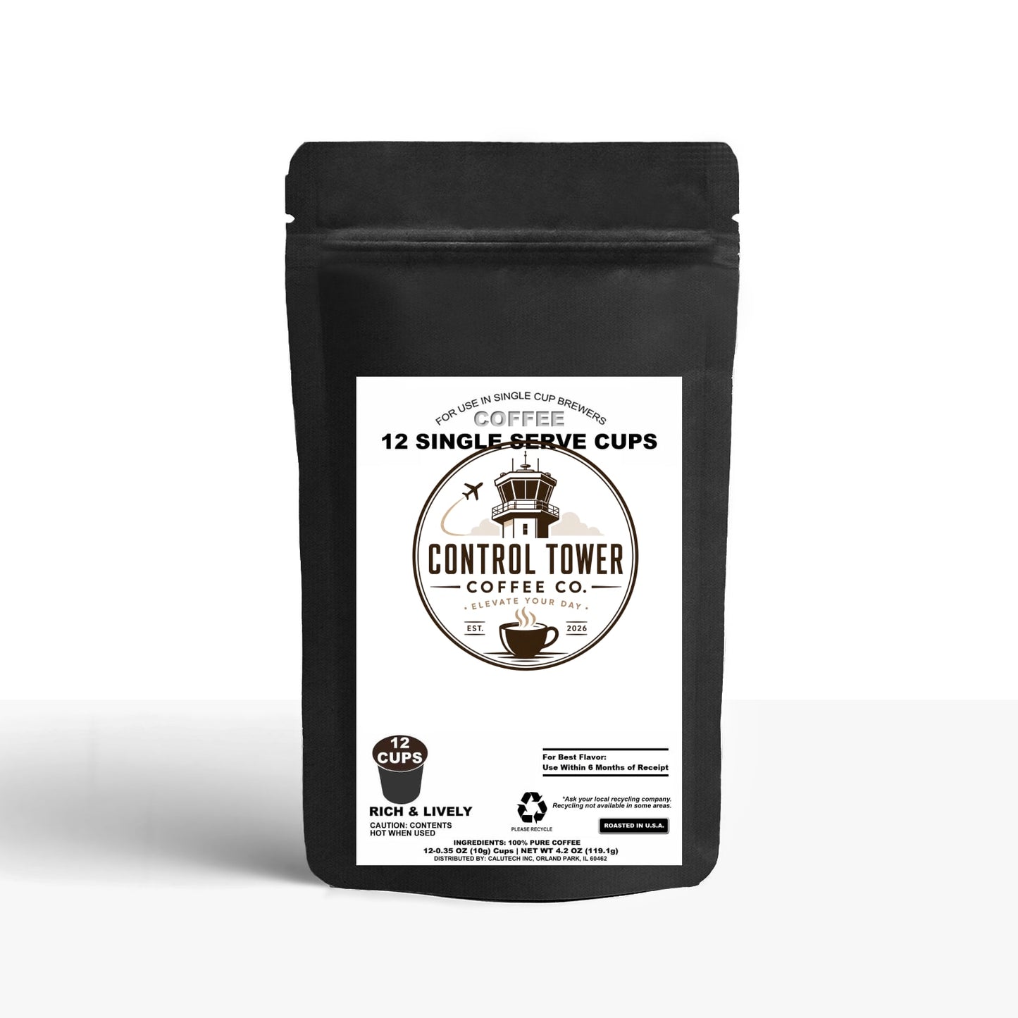 12 Pack Single Serve Coffee Capsules